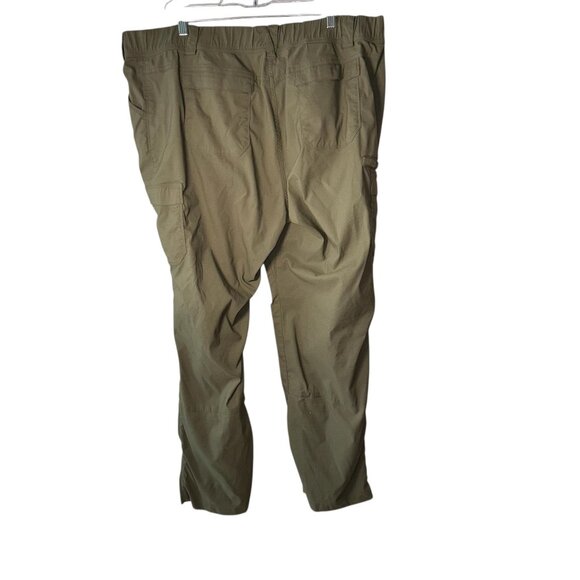 Duluth Trading Womens Cargo Pants Size 20W Olive Green Nylon/Spandex Relaxed Fit - Picture 5 of 5